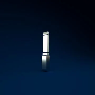 Silver Screwdriver icon isolated on blue background. Service tool symbol. Min イラスト素材