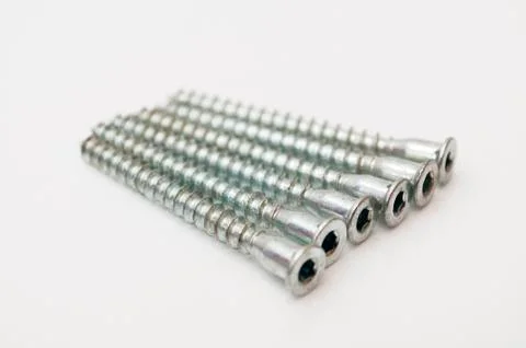 Silver screws 写真素材