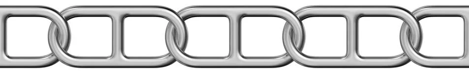 Silver seamless chain. 3d render. Luxury jewelry. Seamless . Stock Illustration