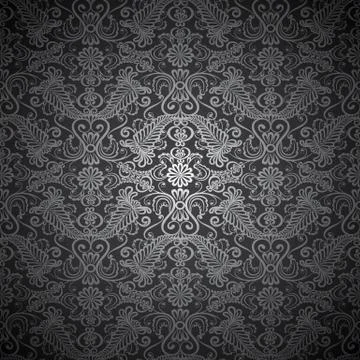 Silver seamless pattern Illustrazione stock