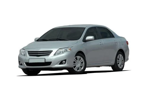 Silver sedan Stock Photos