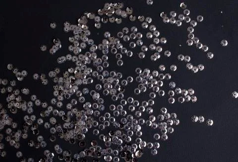 Silver sequins Stock Photos