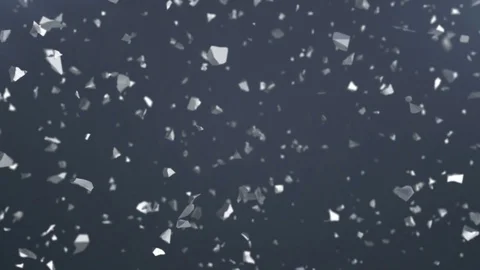 The silver shatters illustration Stock Footage 74196511
