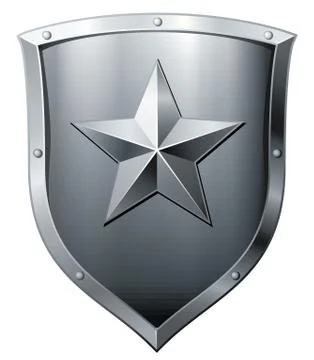 Silver shield Stock Illustration