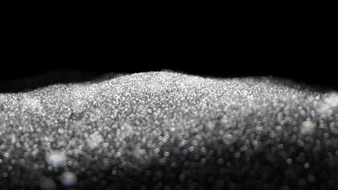Silver Shiny flowing wave glitter seamless VJ loop abstract particle background Stock Footage 104036108