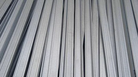 Silver shiny linear steel pattern background Stock Photos