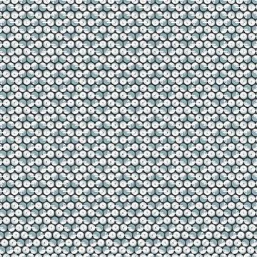Silver shiny sequins with stitching seamless pattern Stock Illustration