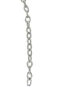 Silver ship&amp;#39;s chain on an isolated background Stock Illustration