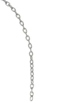 Silver ship&amp;#39;s chain on an isolated background Stock Illustration