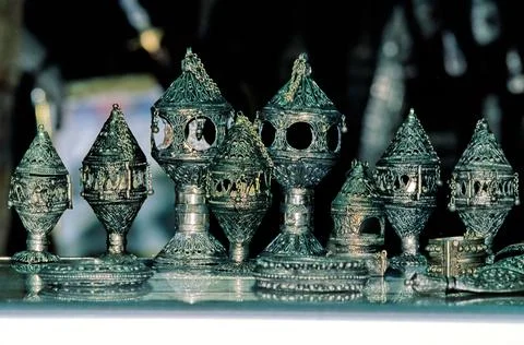 Silver shop Stock Photos