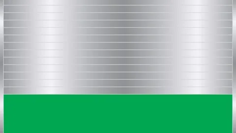 Silver shutter door open and close transition animation moving vertically. Stock Footage 323643433