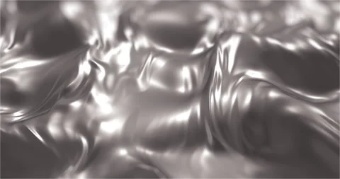Silver silk waves moving abstract background Stock Footage 307042868