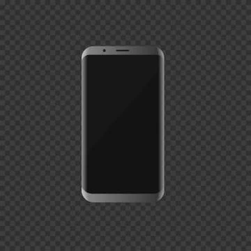 Silver Smartphone with modern design Stock Illustration