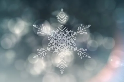 Silver snow flake pattern design Illustrazione stock