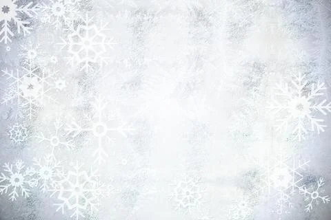 Silver snow flake pattern design Stock Illustration