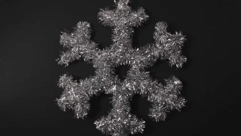 Silver Snowflake, Black Background (Graded) Видео 69233287