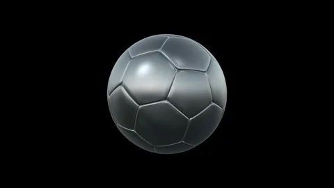 Silver Soccer Ball Animation Stock Footage 116288618