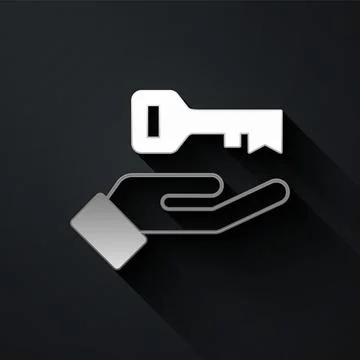 Silver Solution to the problem in psychology icon isolated on black background 스톡 일러스트