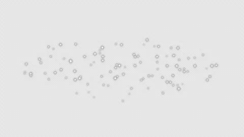 Silver Sparkle Glitter Particles Shining Title Overlay on Transparent Background Vídeo Stock 339528659