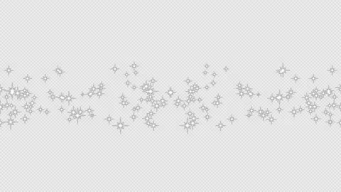 Silver Sparkle Particles Title Background Overlay on Transparent Background Stock Footage 340180221