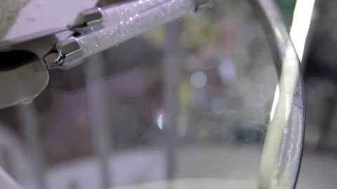 Silver spatula and cake knife. Decorative handles. Stock Footage 186538601