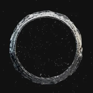 Silver splash radial 3d rendering 3d illustration Illustrazione stock