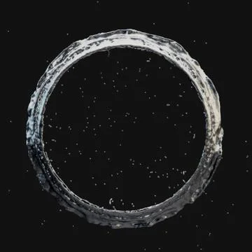 Silver splash radial 3d rendering 3d illustration Illustrazione stock