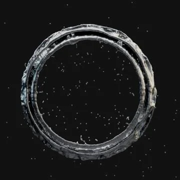 Silver splash radial 3d rendering 3d illustration Stockillustratie