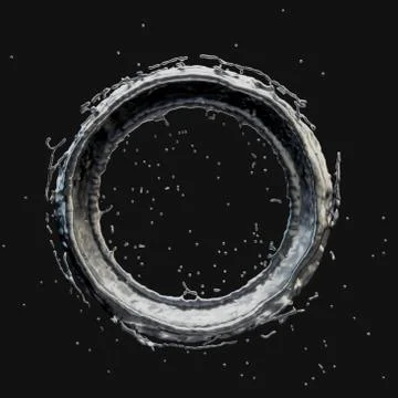Silver splash radial 3d rendering 3d illustration 스톡 일러스트