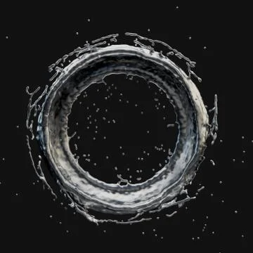 Silver splash radial 3d rendering 3d illustration 스톡 일러스트