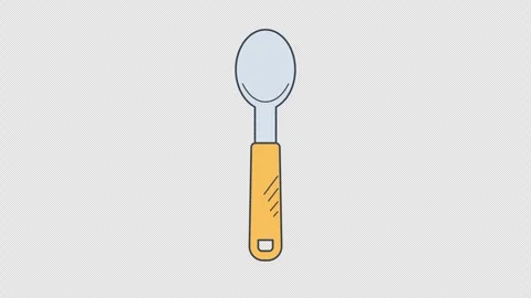 Silver spoon with a brown handle moving up and down Vídeo Stock 335398019