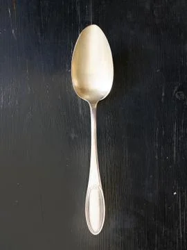 Silver spoon Stock Photos