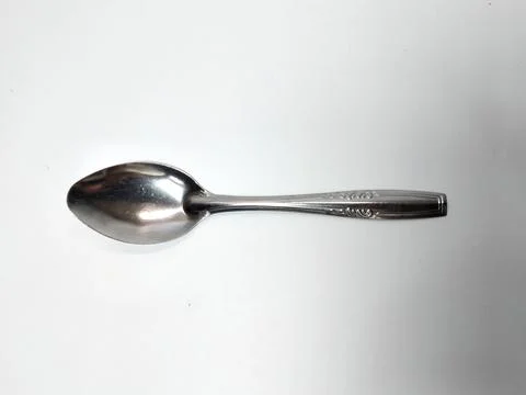 Silver spoon Foto stock