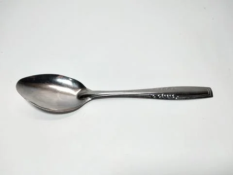 Silver spoon Stock Photos