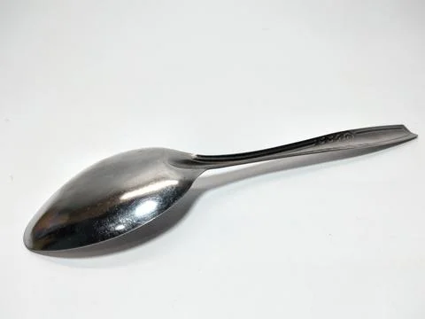 Silver spoon Stock Photos