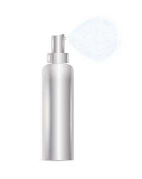 Silver spray bottle Stock Illustration