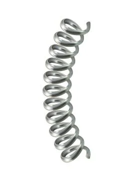 Silver spring cable mockup, realistic style Stock Illustration