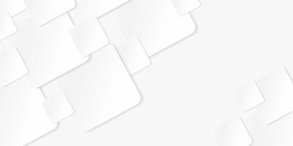 Silver square pattern with shadow. Abstract geometric background with copy space Illustrazione stock