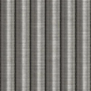 Silver Stacked Coins Illustrazione stock