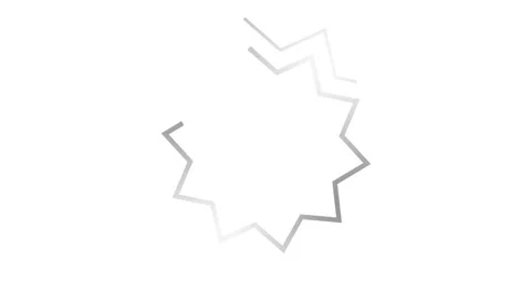 Silver star circle frame white Stock-Footage 347673264