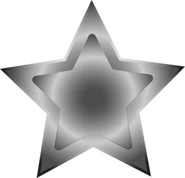 Silver star Иллюстрация