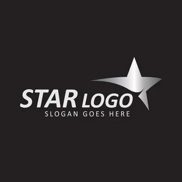 Silver star vector design Stock Illustration