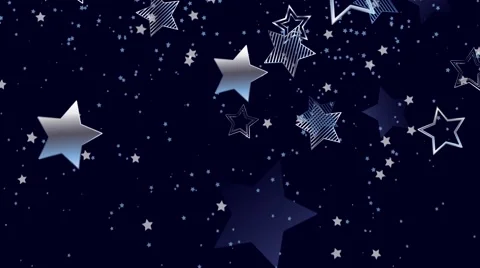 Silver stars Stock Footage 47974542