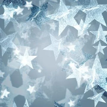 Silver stars Stock Illustration