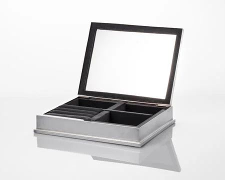 Silver storage box  Stock Photos