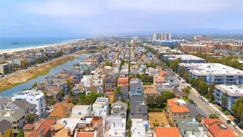 Silver Strand Homes Stock Footage 99521191