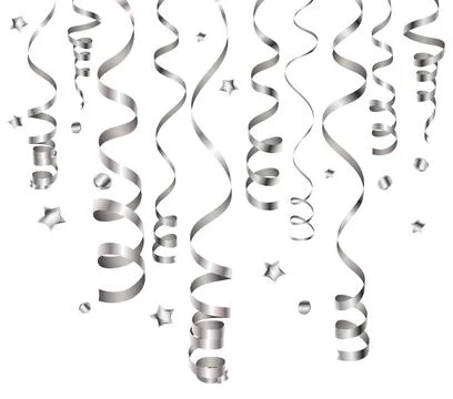 Silver Streamer Stock Illustration