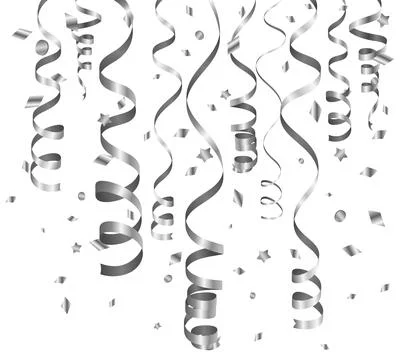 Silver Streamer Stockillustratie