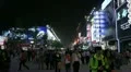 Silver Street in Beijing, China, Famous Shopping Neon Lights by night, Shoppers HD Footage