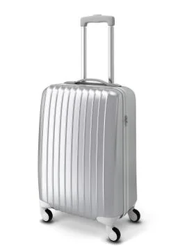 Silver suitcase Stock Illustration